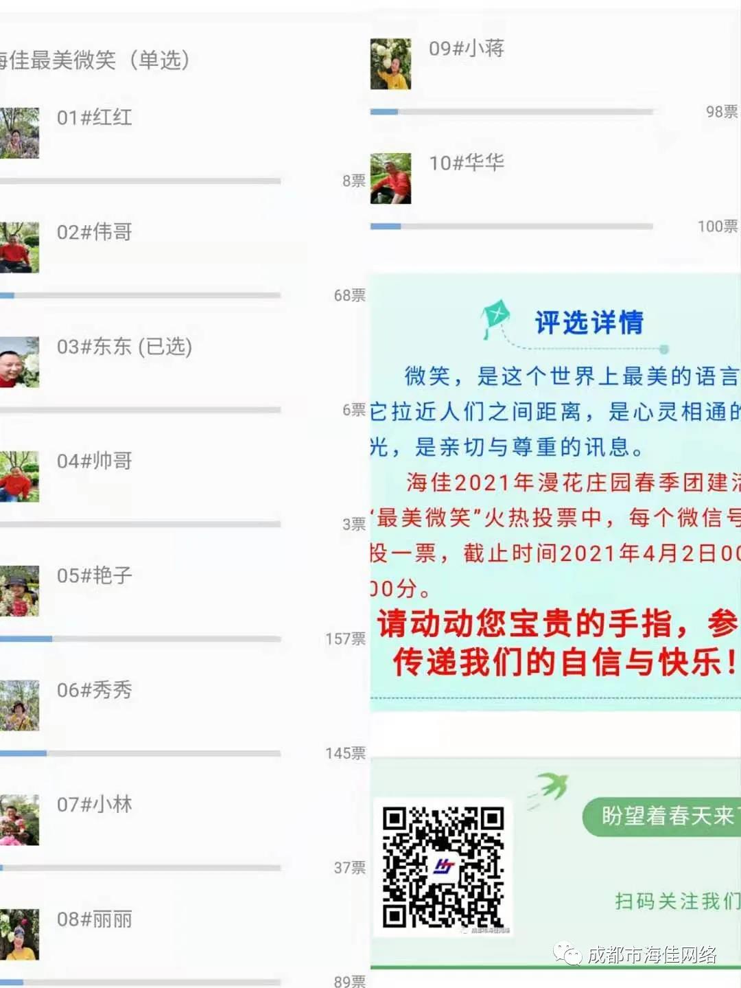 海佳最美微笑 | 评选结果 海佳最美微笑 | 评选结果